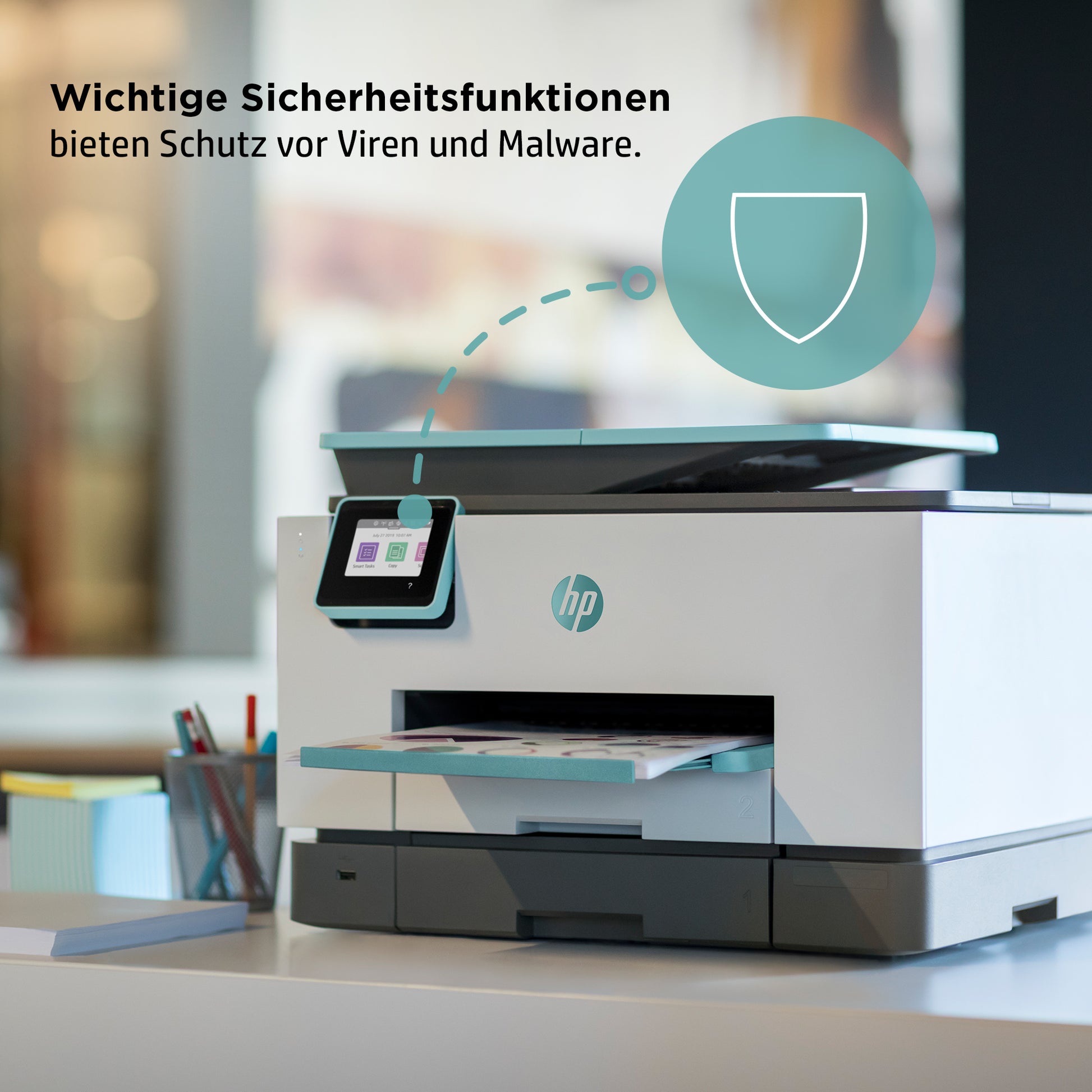 HP OfficeJet Pro 9025e – Farbtintenstrahl-Multifunktionsdrucker, A4, 4-in-1, Duplex, ADF, WLAN/LAN