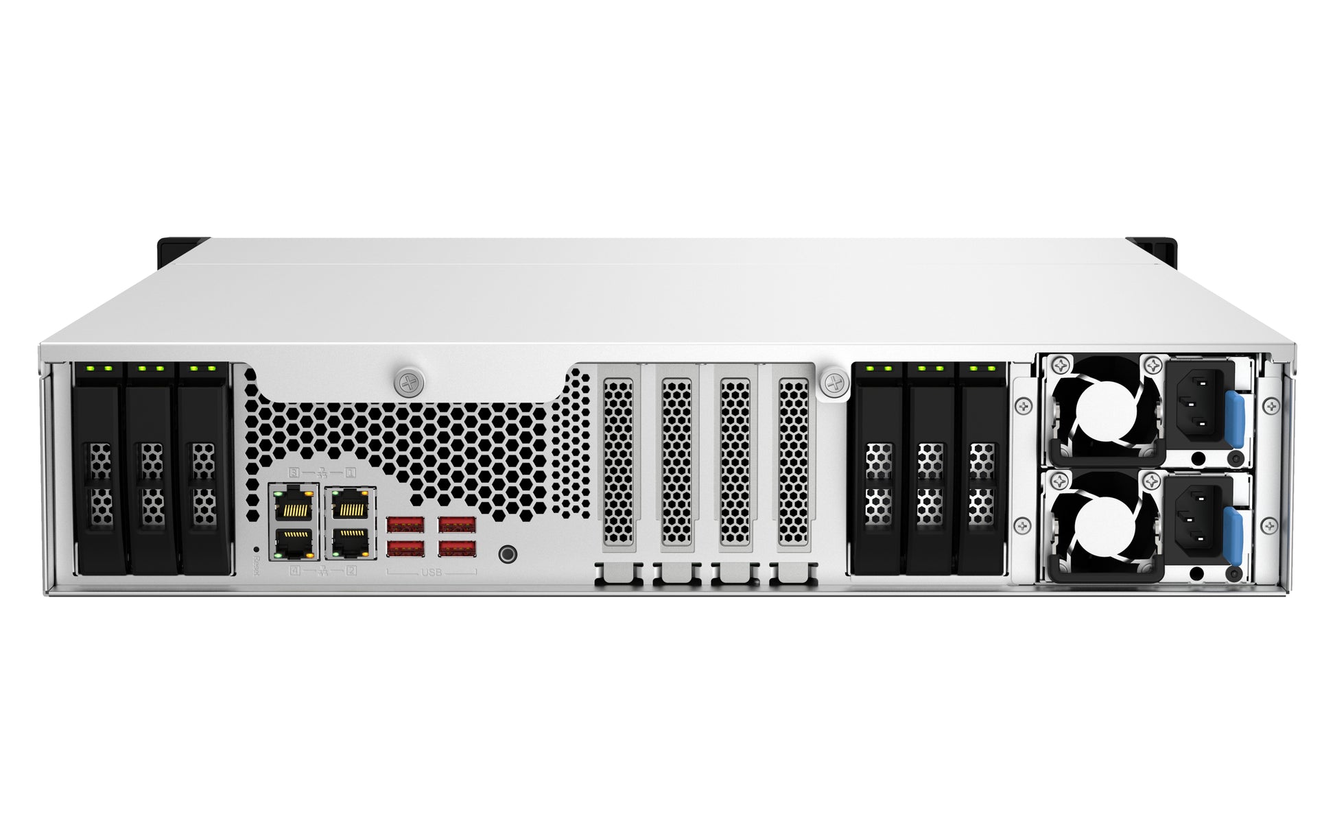 QNAP TS-h1887XU-RP – 18-Bay 2U Rack-NAS, Intel Xeon E-2334, 16 GB ECC DDR4