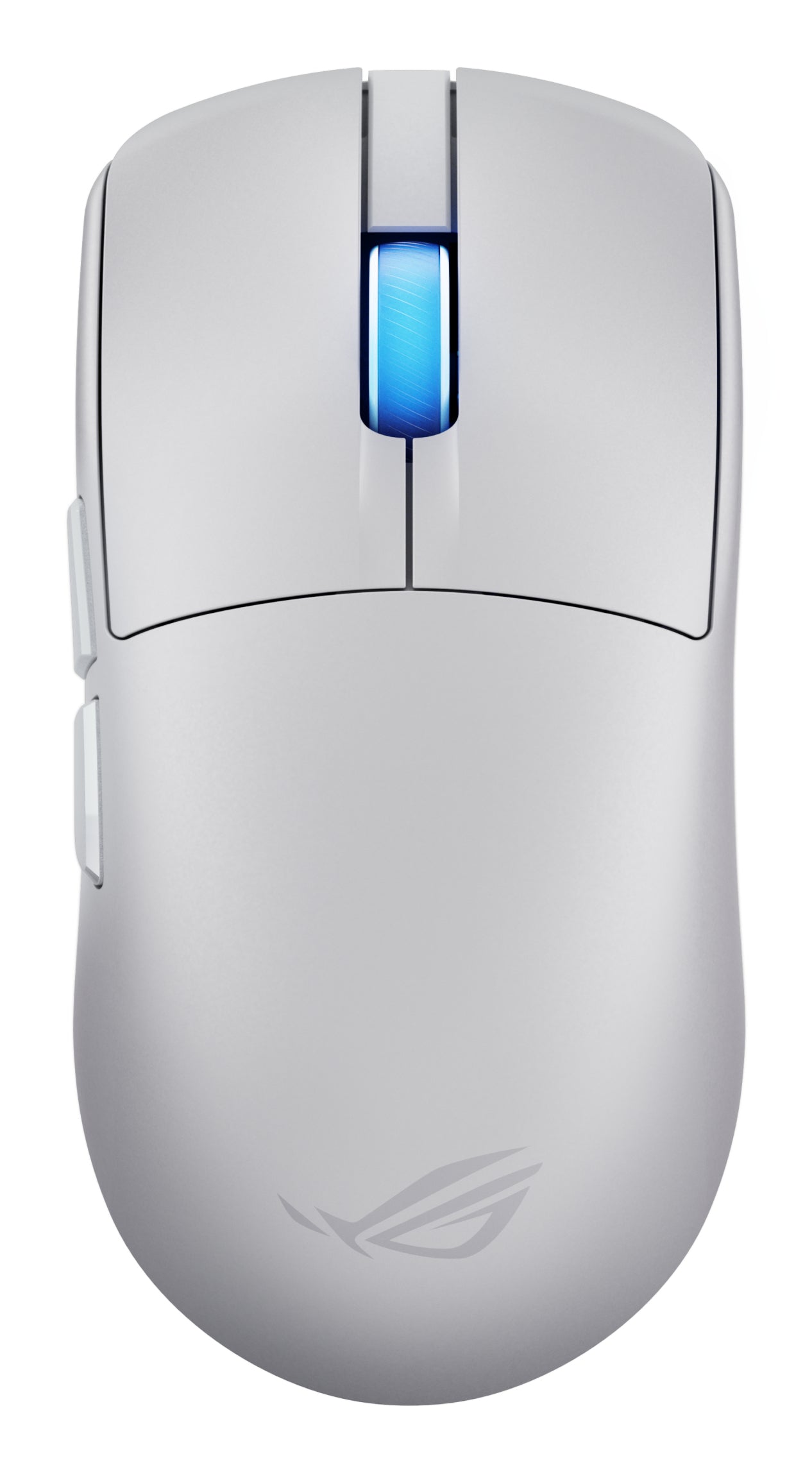 ASUS ROG Harpe II ACE WHT Gaming-Maus – kabellos, Bluetooth + 2,4 GHz, USB-A, 42'000 dpi, 2 Tasten, Weiss