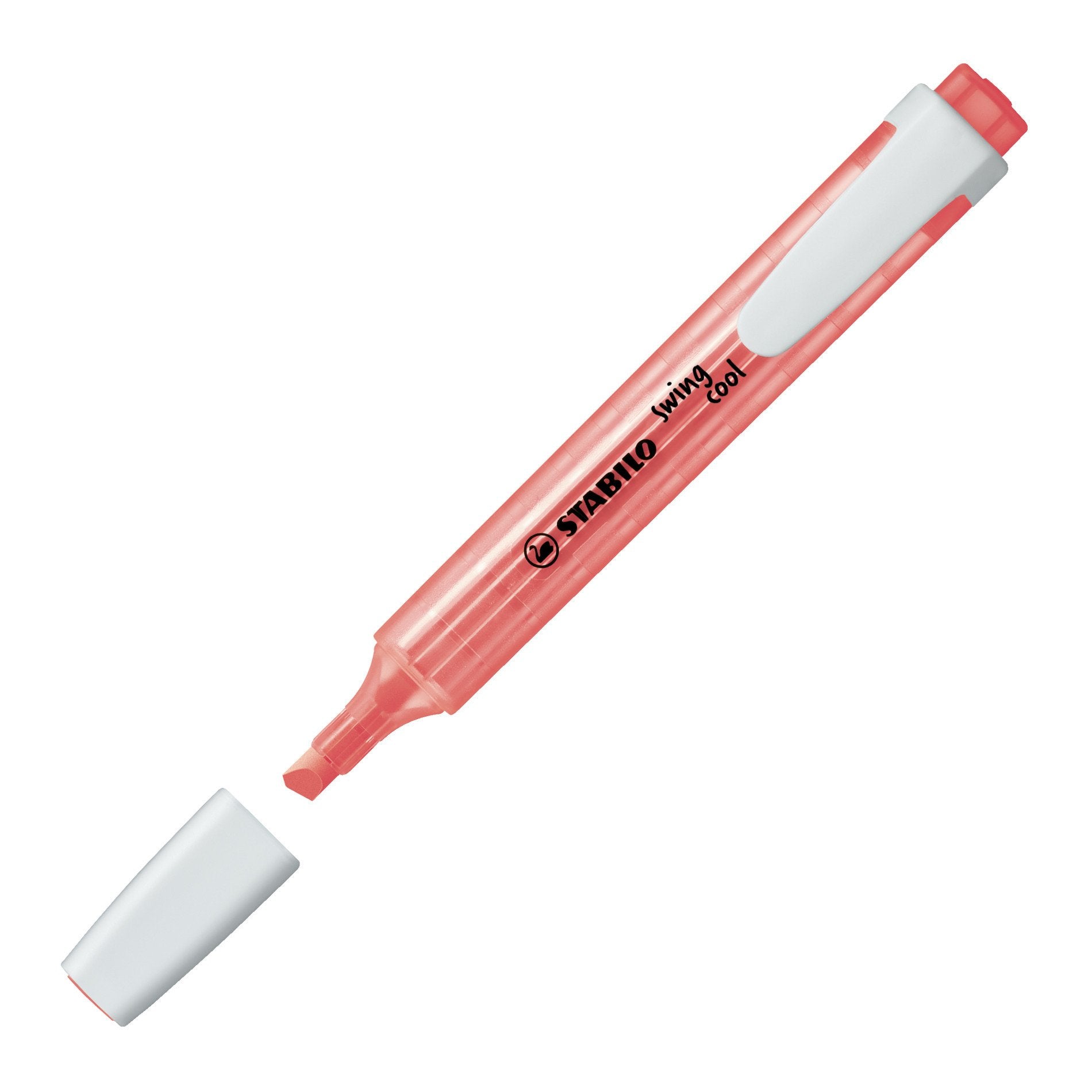 STABILO swing cool Textmarker rot – Keilspitze, 1–4 mm