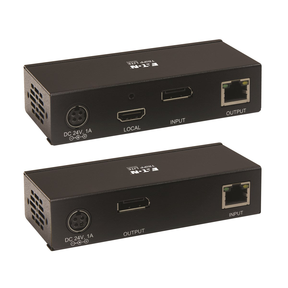 Tripp Lite B127A-1A1-BDBD – KVM-Extender-Set DisplayPort – 4K/60 Hz, USB 1.1, Audio 7.1, bis 70 m über Cat 6