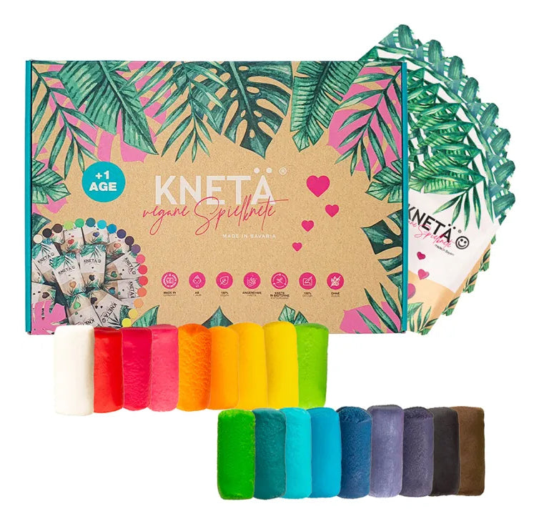 KNETÄ Knete, Mehrfarbig, 35 × 5 × 25 cm, 18 Stk., FSC
