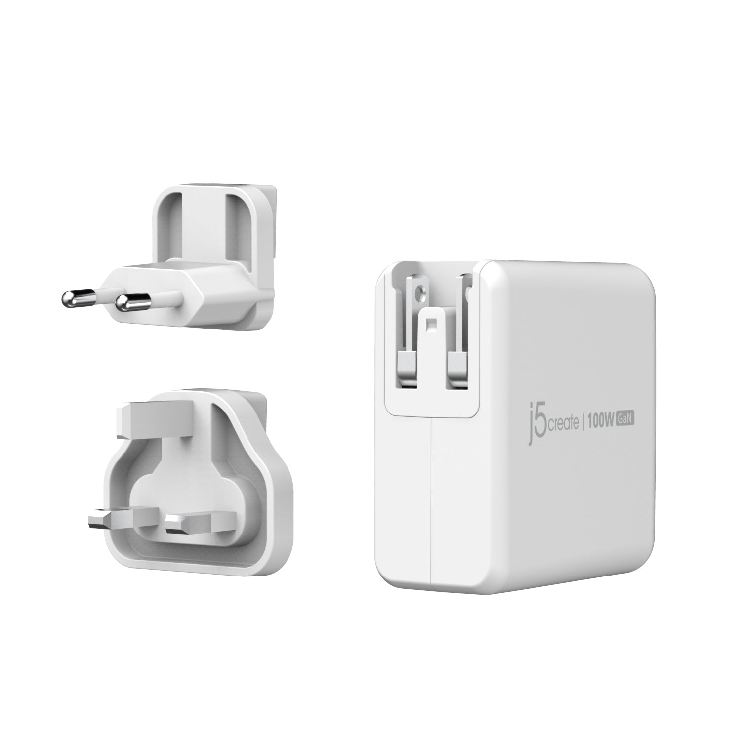 j5create Ladegerät – 100 W, 5× USB-C, GaN
