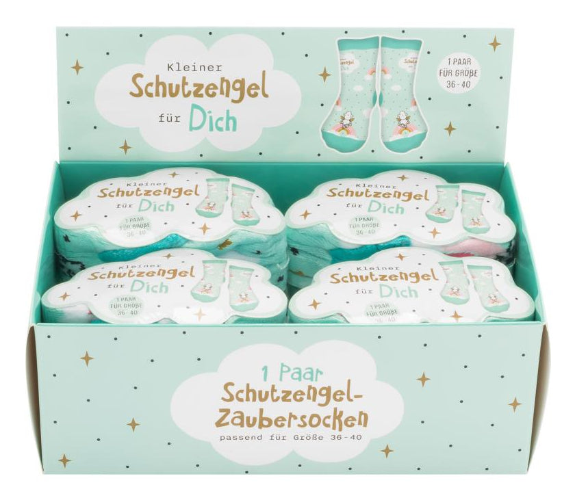 Sheepworld Zaubersocken Engel – Grösse 36–40, Mehrfarbig, 80% Baumwolle/15% Nylon/5% Elasthan