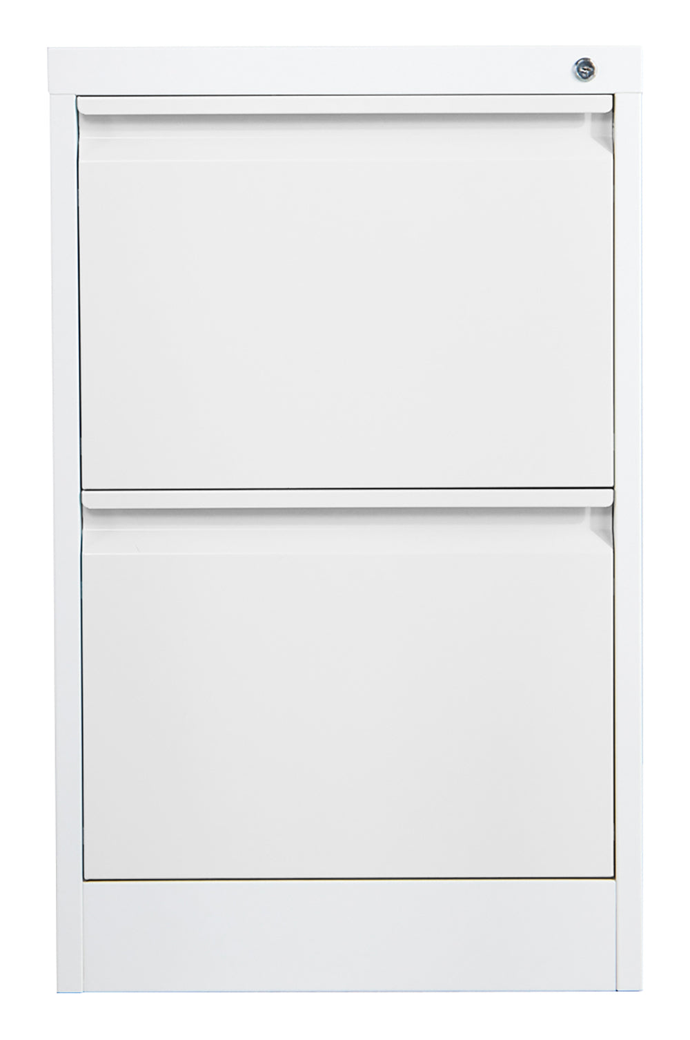 Phoenix Safe Co. FC1002GGK – Aktenschrank, 2 Schubladen, abschliessbar, Stahl, 450 × 620 × 725 mm, Grau