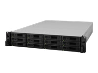 Synology RX1217sas – 12-Bay Rack 2U NAS – 2×SAS, redundantes Netzteil, für 2,5"/3,5" HDD/SSD, SATA/SAS