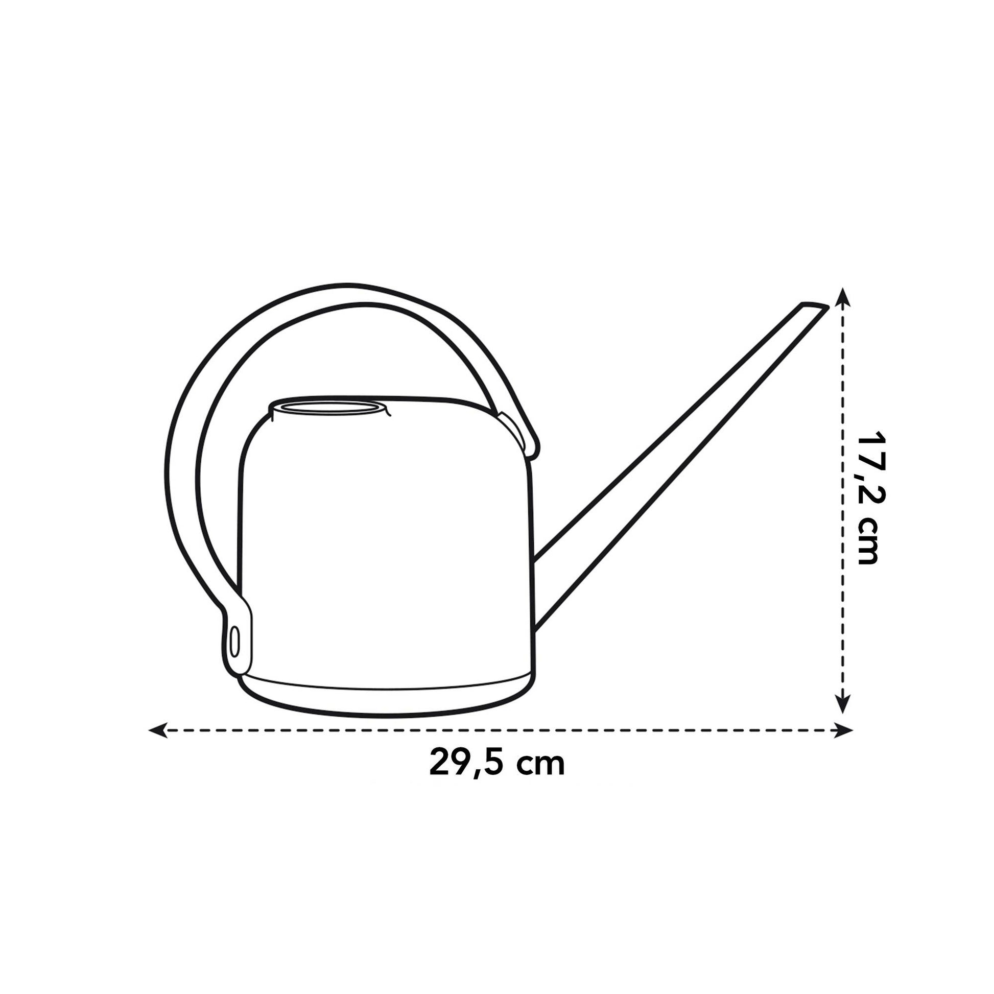 elho Giesskanne – 1,7 l, Anthrazit, Recycling-Kunststoff