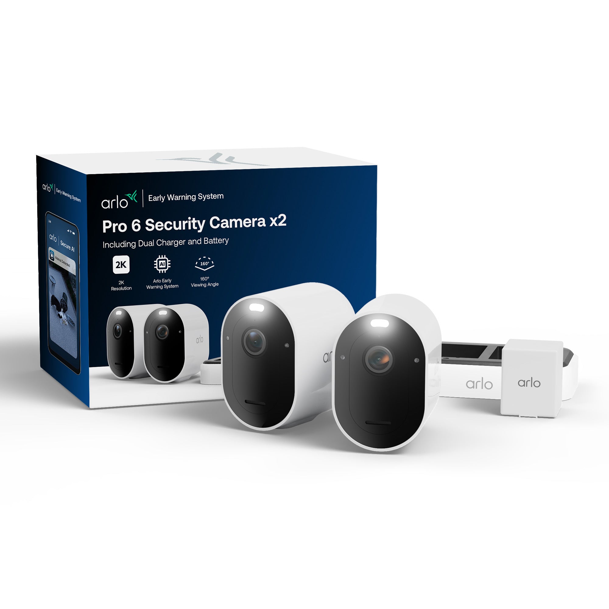 Arlo Pro 6 Bullet – 4MP – IR 5 m – WLAN – IP65/IP20