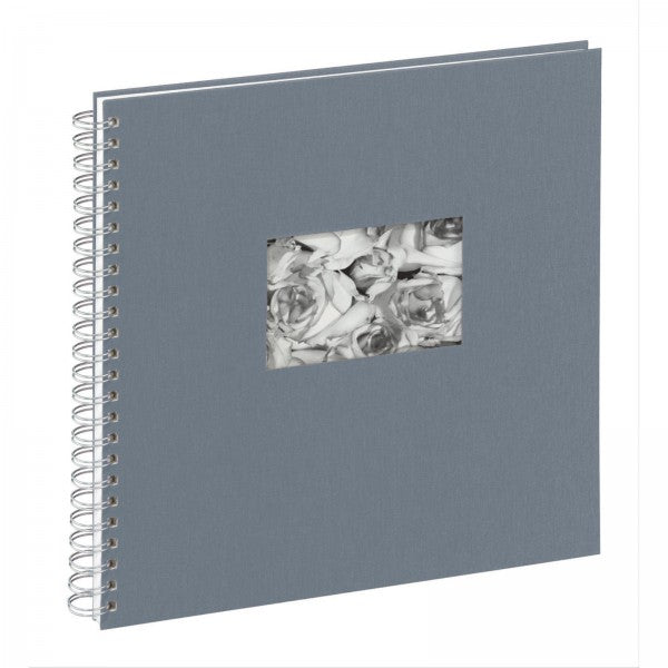 Pagna Fotobuch, Spiralbindung, 40 Seiten, 32 × 32,5 cm, Karton, Grau, Frontseite wechselbar