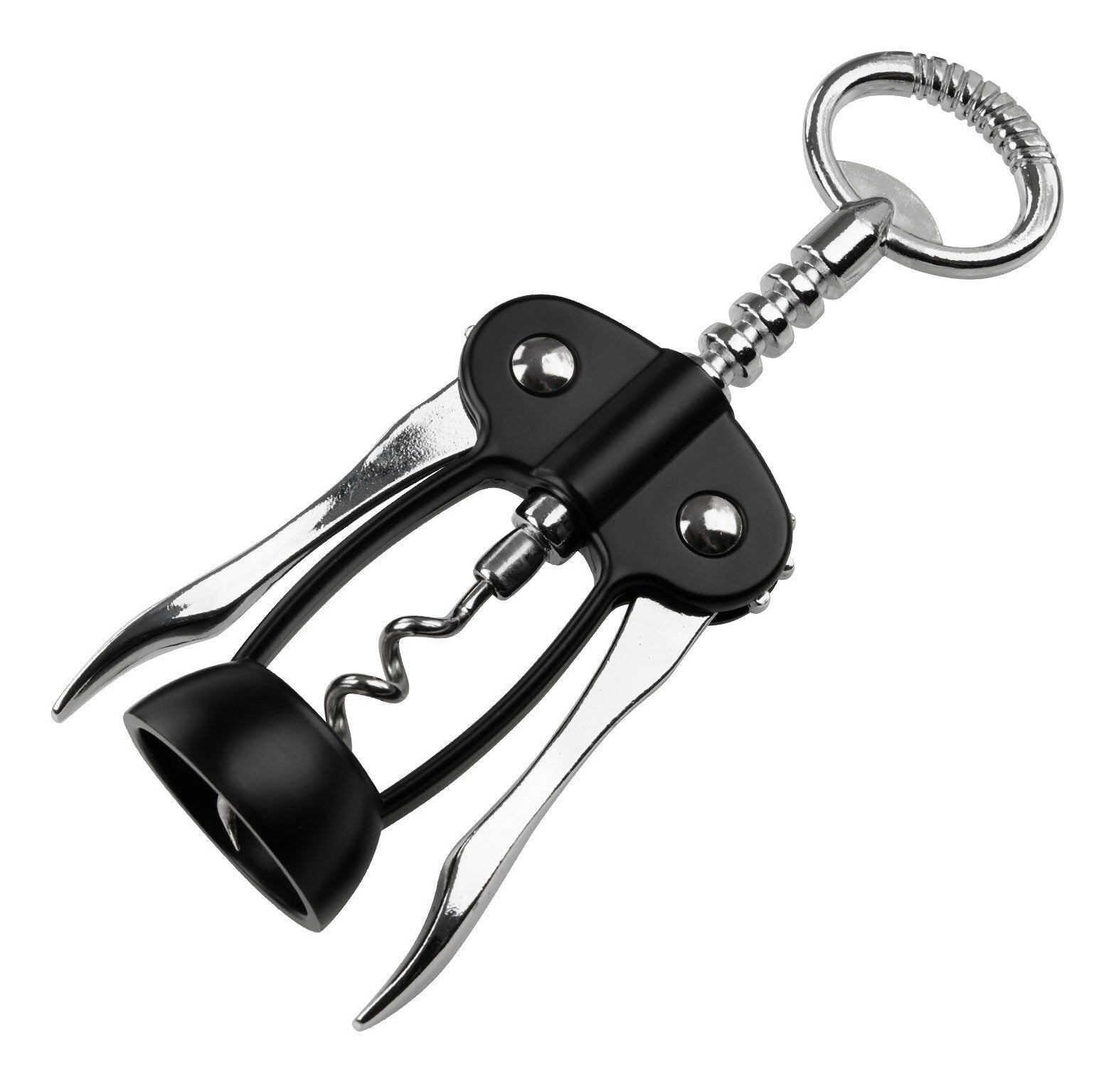 Fackelmann Korkenzieher Specter – 17,5 × 4 × 6 cm, Metall, Schwarz