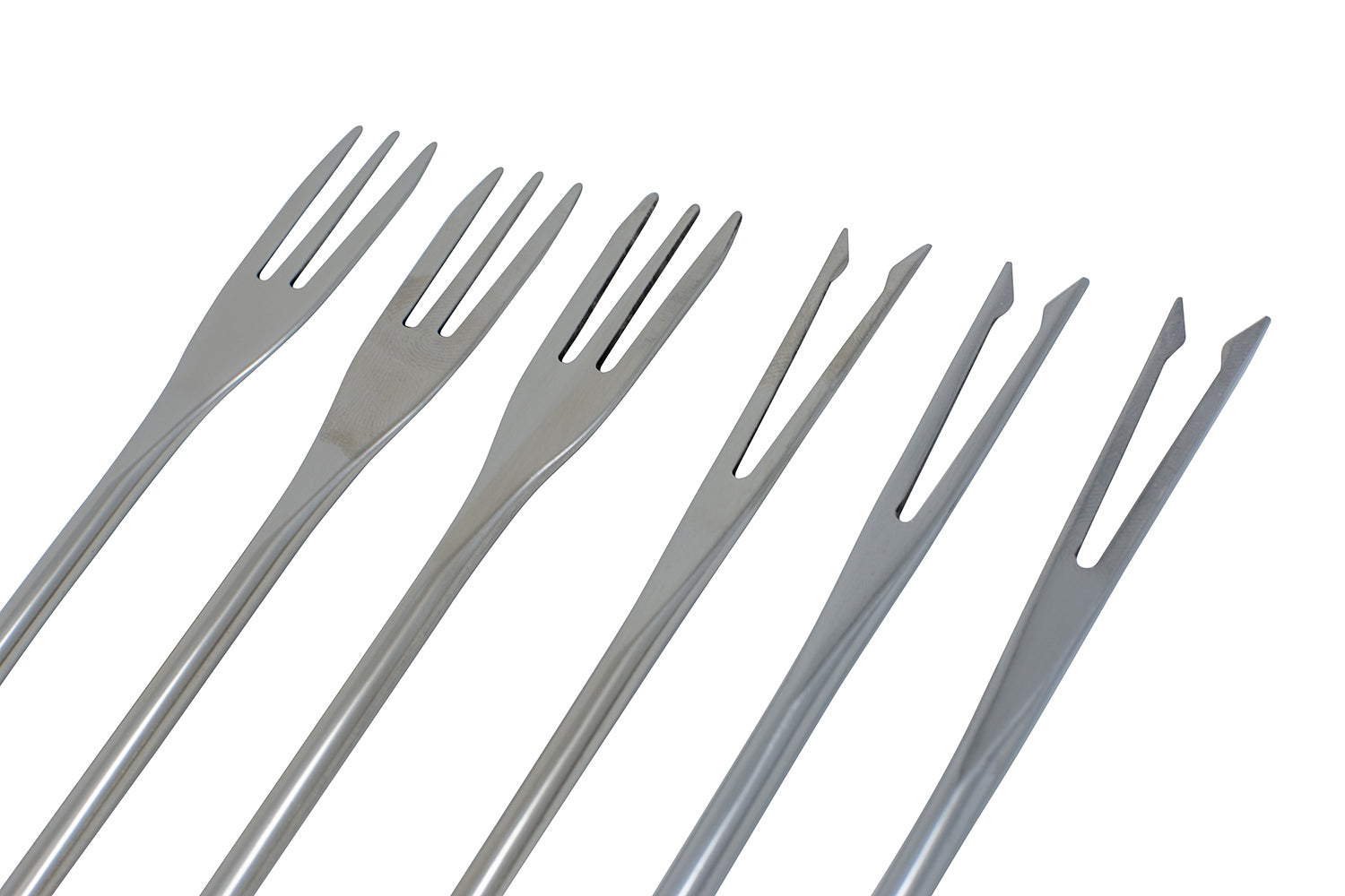 Kadastar Fonduegabeln – 18 Stk., 26,0 cm, Edelstahl, Holzgriff, Braun, FSC, für Käsefondue