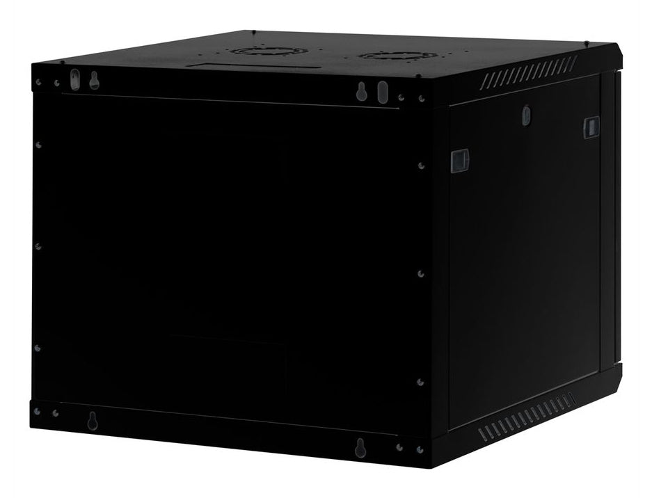 ROLINE Basic Plus – 19" Wandverteiler 9U, IP20, abschliessbar, 600 × 600 × 512 mm, schwarz