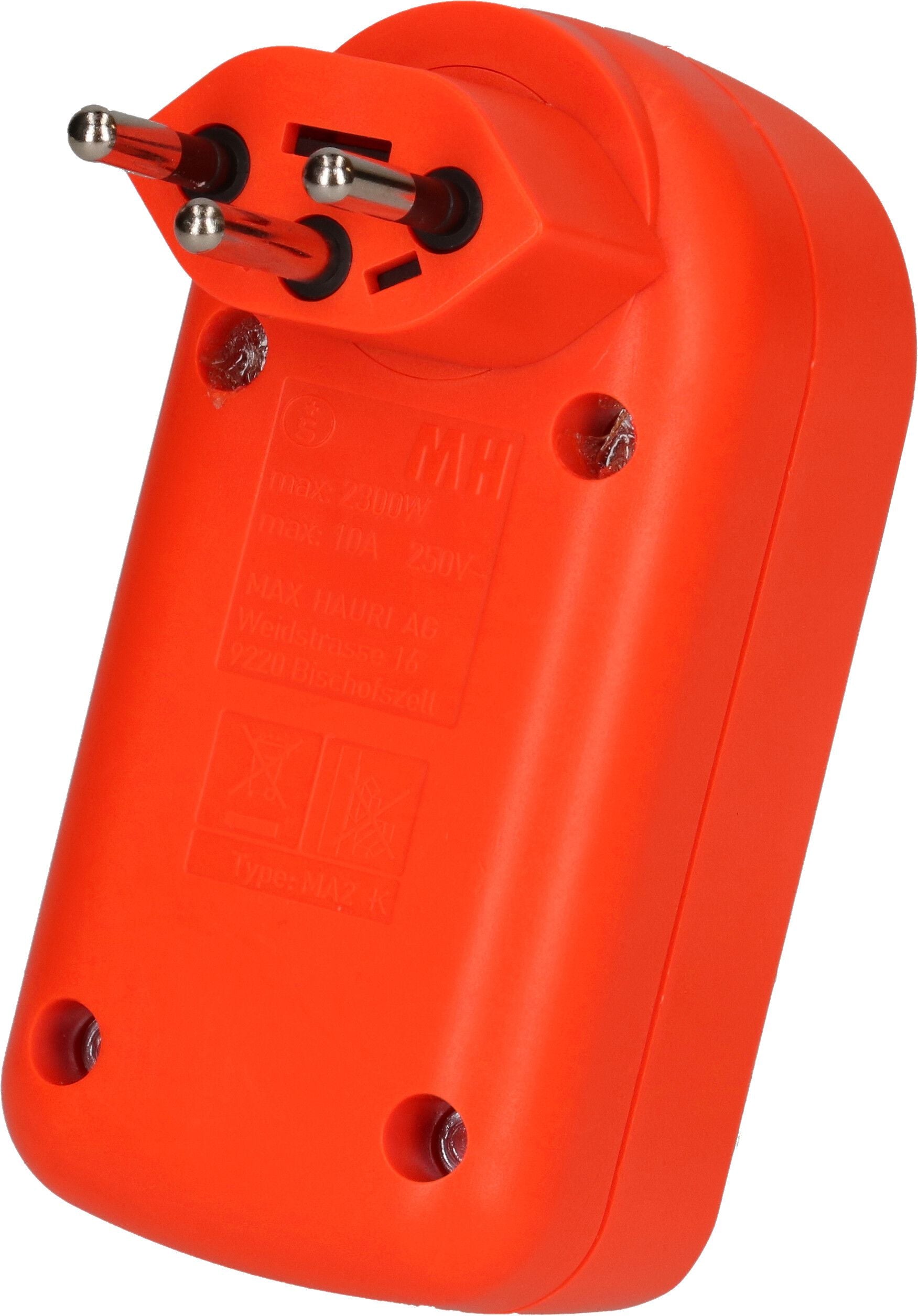 Max Hauri AG Max Hauri Adapterkabel, T12 zu 2×T13, 9,5 cm – orange