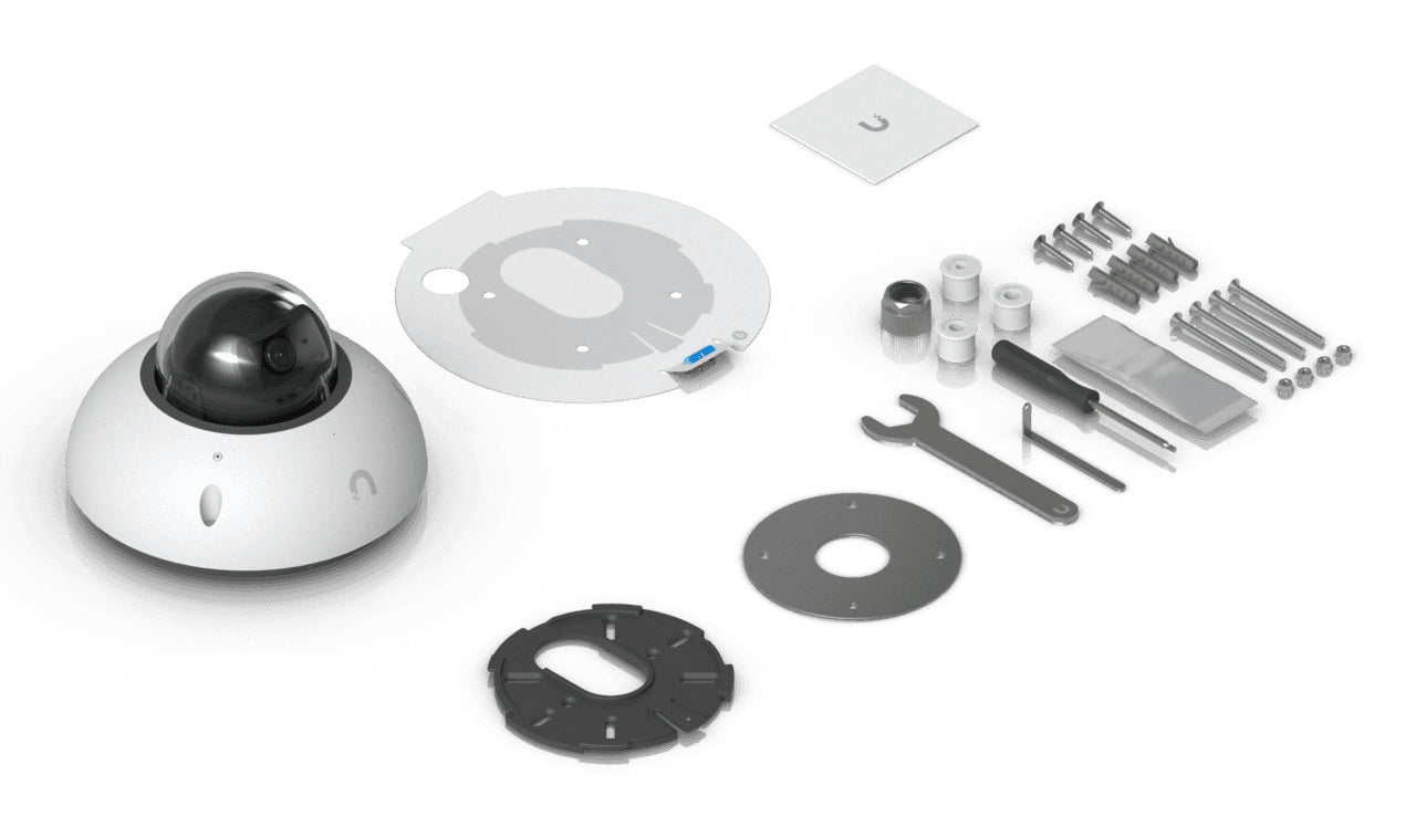 Ubiquiti G6 Dome IP-Kamera – Wetterfest, Ethernet, Decken-/Wandmontage, Weiss