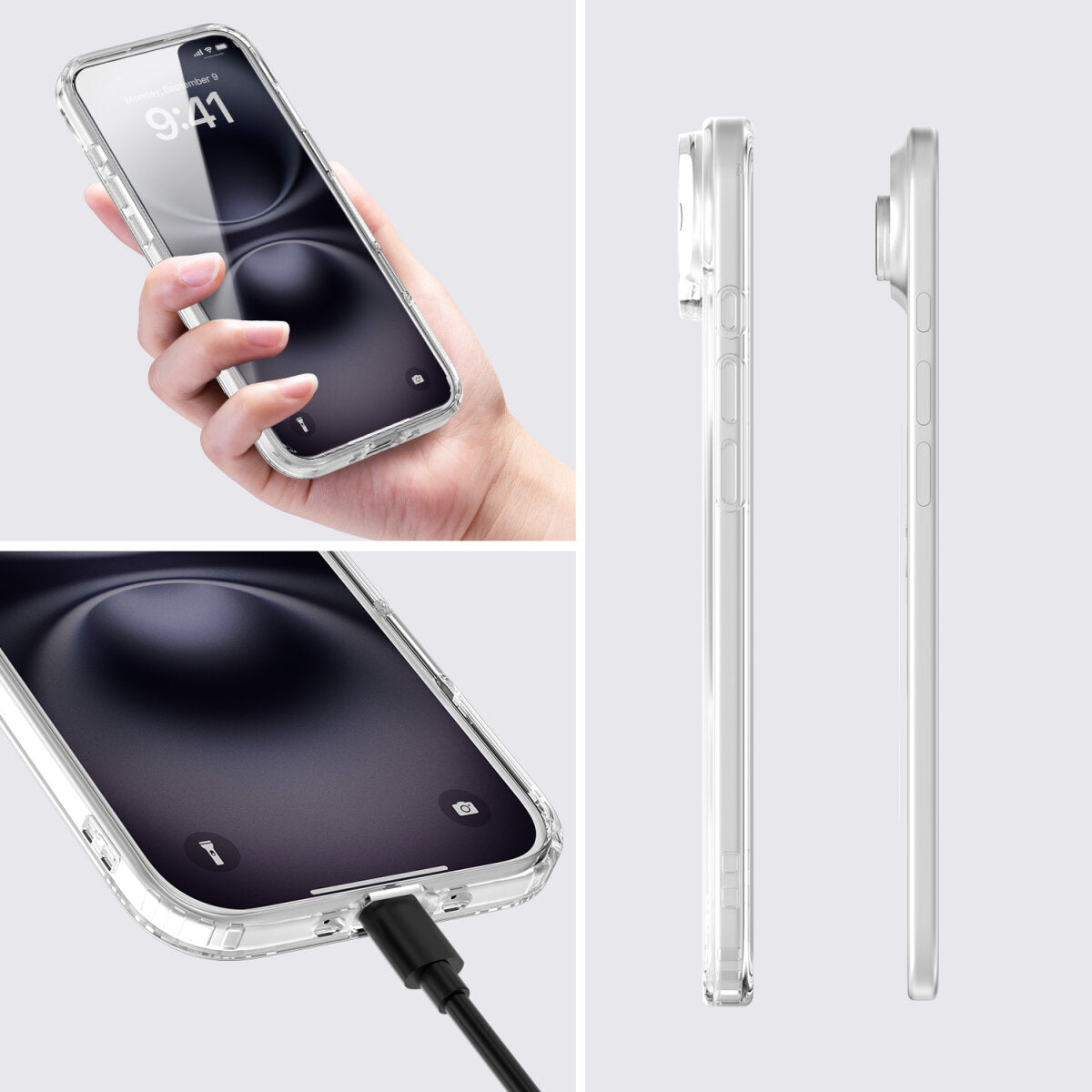 4smarts 360° Premium Backcover – für Apple iPhone 17 Air – MagSafe, PC, Transparent