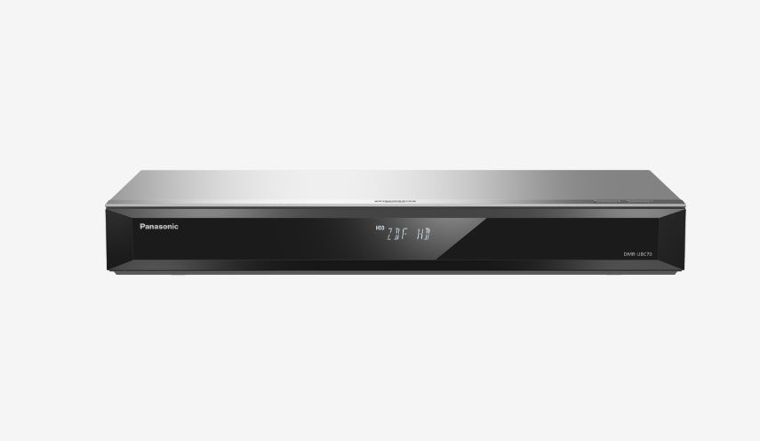 Panasonic DMR-UBC70EGS – Blu-ray-Recorder, USB, DVB-C/T2, 4K, 500 GB, Silber
