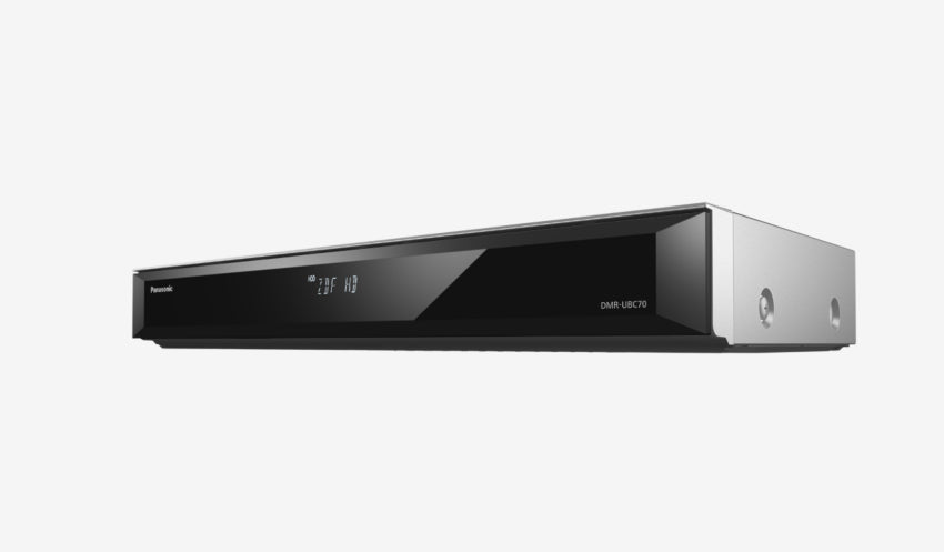 Panasonic DMR-UBC70EGS – Blu-ray-Recorder, USB, DVB-C/T2, 4K, 500 GB, Silber