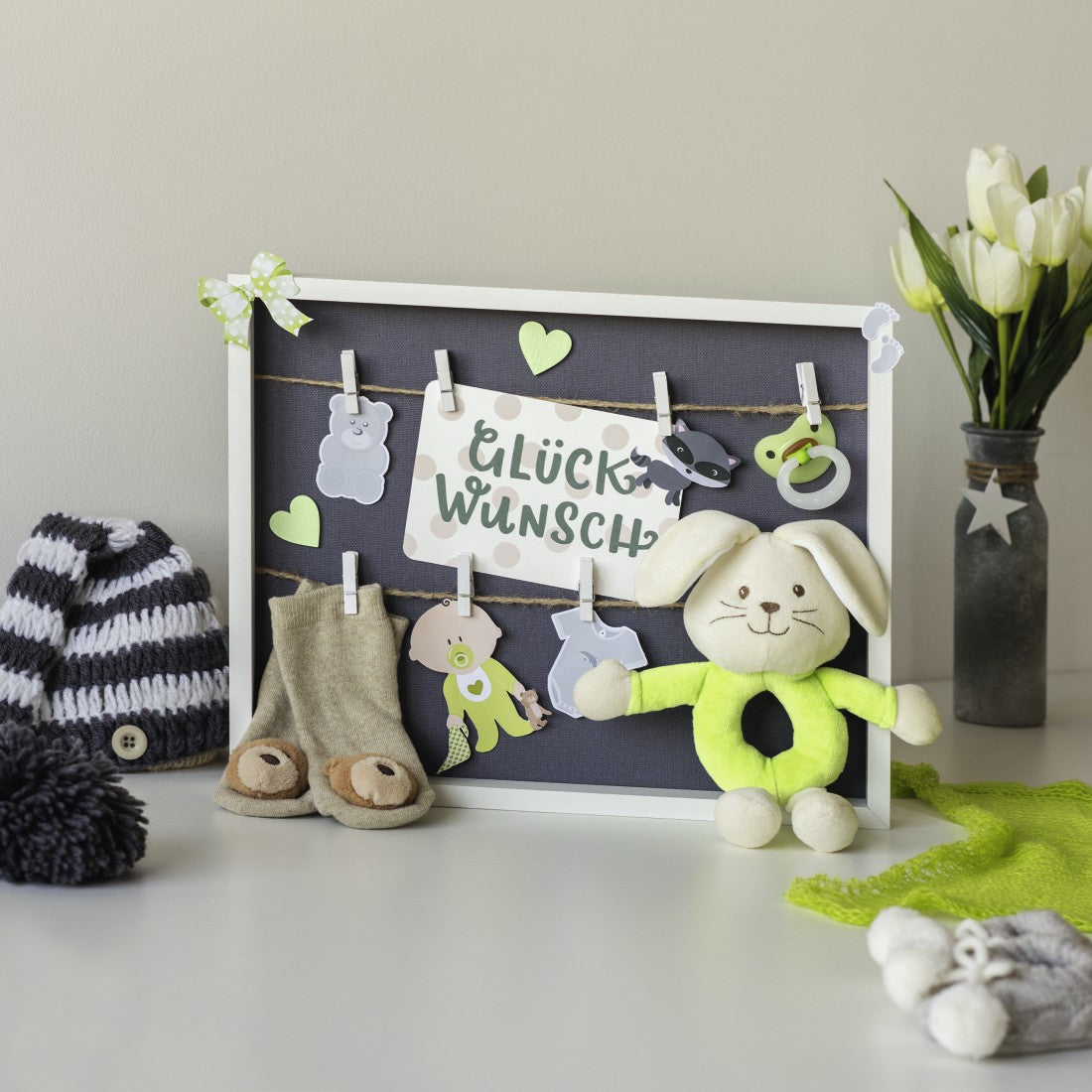 Hama Galerierahmen, weiss, Holz, 36,6 × 29,6 cm, Aufsteller, Aufhänger – eco:plus