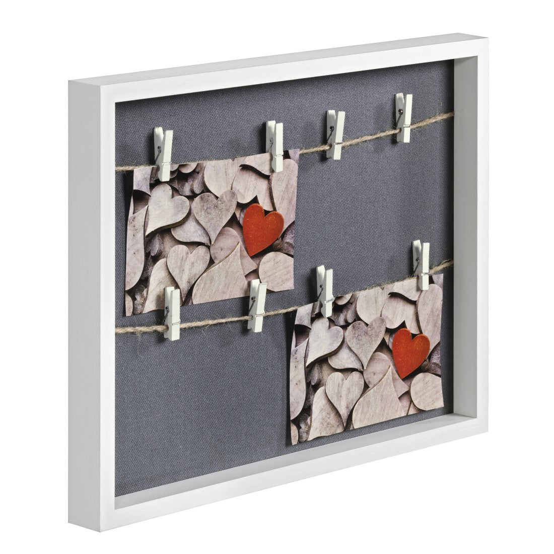 Hama Galerierahmen, weiss, Holz, 36,6 × 29,6 cm, Aufsteller, Aufhänger – eco:plus