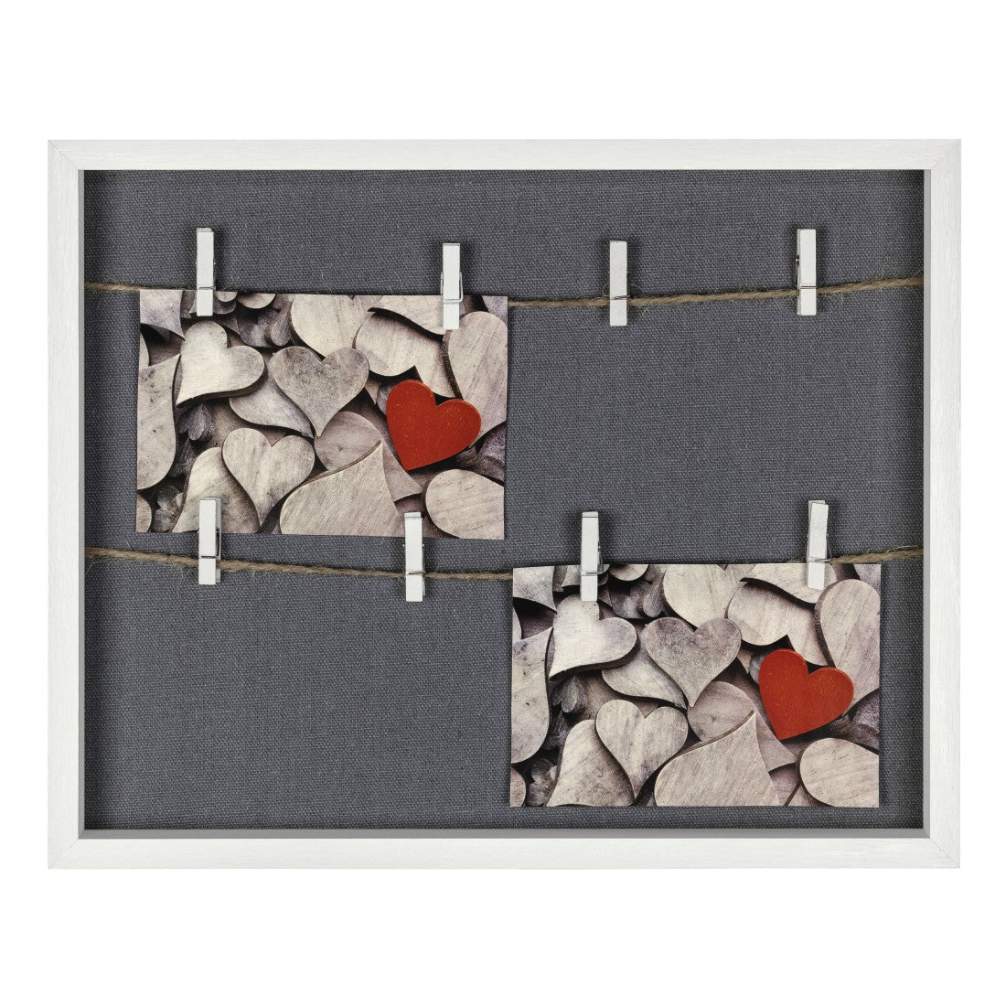 Hama Galerierahmen, weiss, Holz, 36,6 × 29,6 cm, Aufsteller, Aufhänger – eco:plus