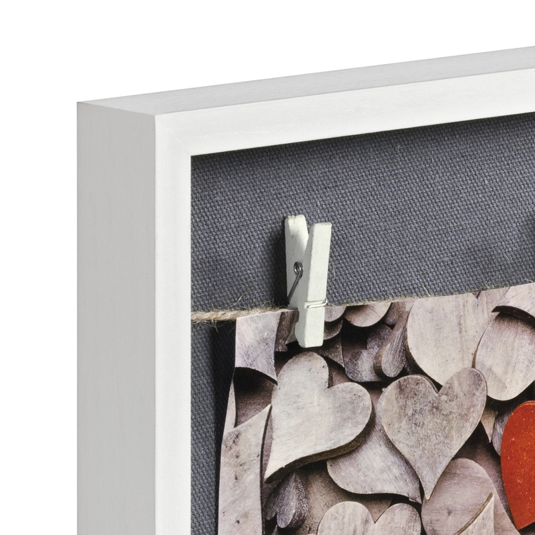 Hama Galerierahmen, weiss, Holz, 36,6 × 29,6 cm, Aufsteller, Aufhänger – eco:plus