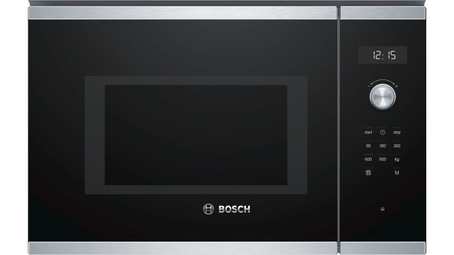 Bosch Einbau-Mikrowelle BFL554MS0 – 25 l – 900 W – schwarz/edelstahl