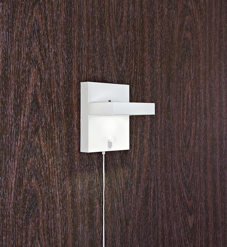 Markslöjd LED-Wandleuchte Kubik – 3000 K, 525 lm, 5 W, dimmbar, weiss, Ein/Aus-Schalter