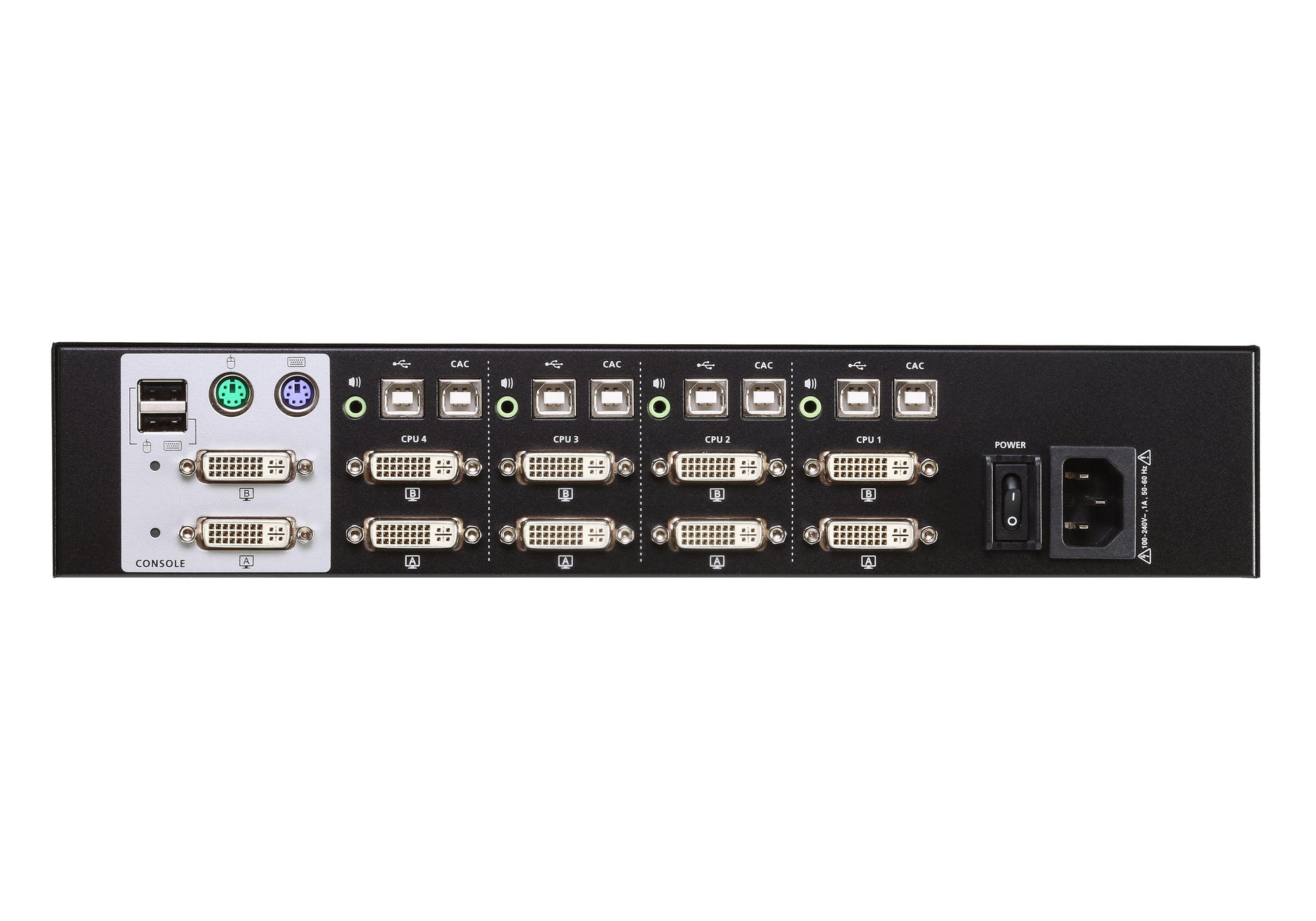 ATEN CS1144D KVM-Switch – DVI-I (4K), 2× USB-A