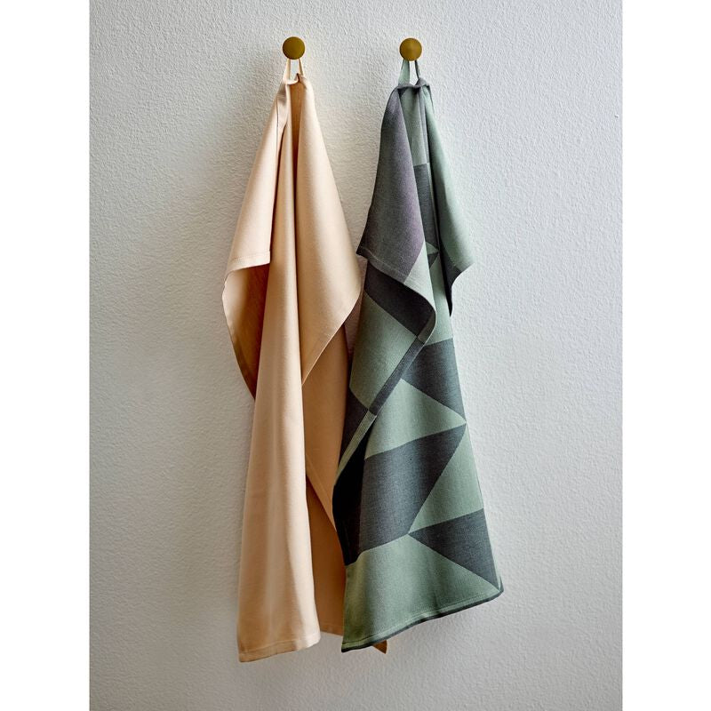 Södahl Geschirrtuch Twist – 50 × 70 cm, Grün, Baumwolle, 2er-Set, OEKO-TEX