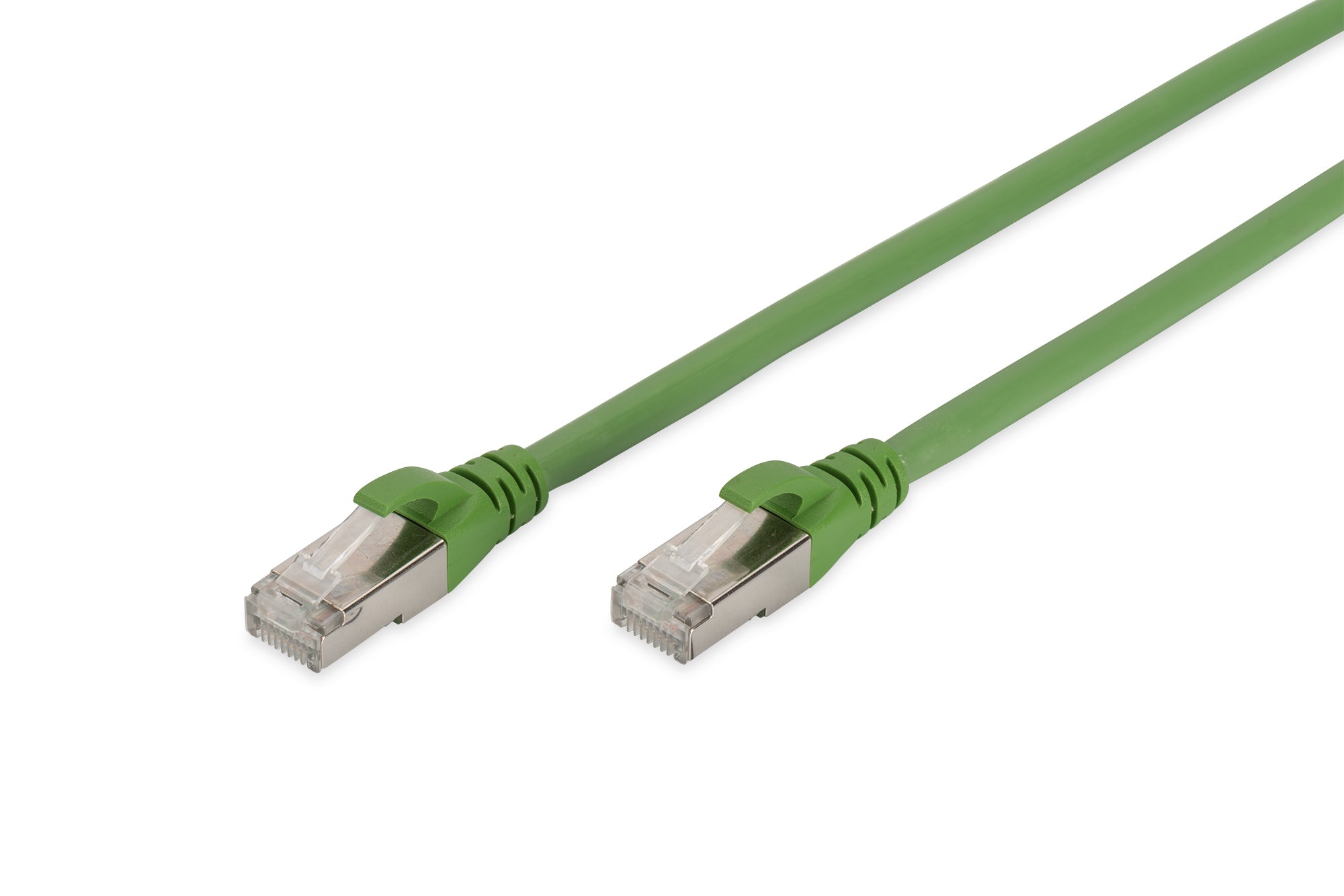Digitus CAT 6A Patchkabel – 10 m, grün, geschirmt, PUR-Mantel