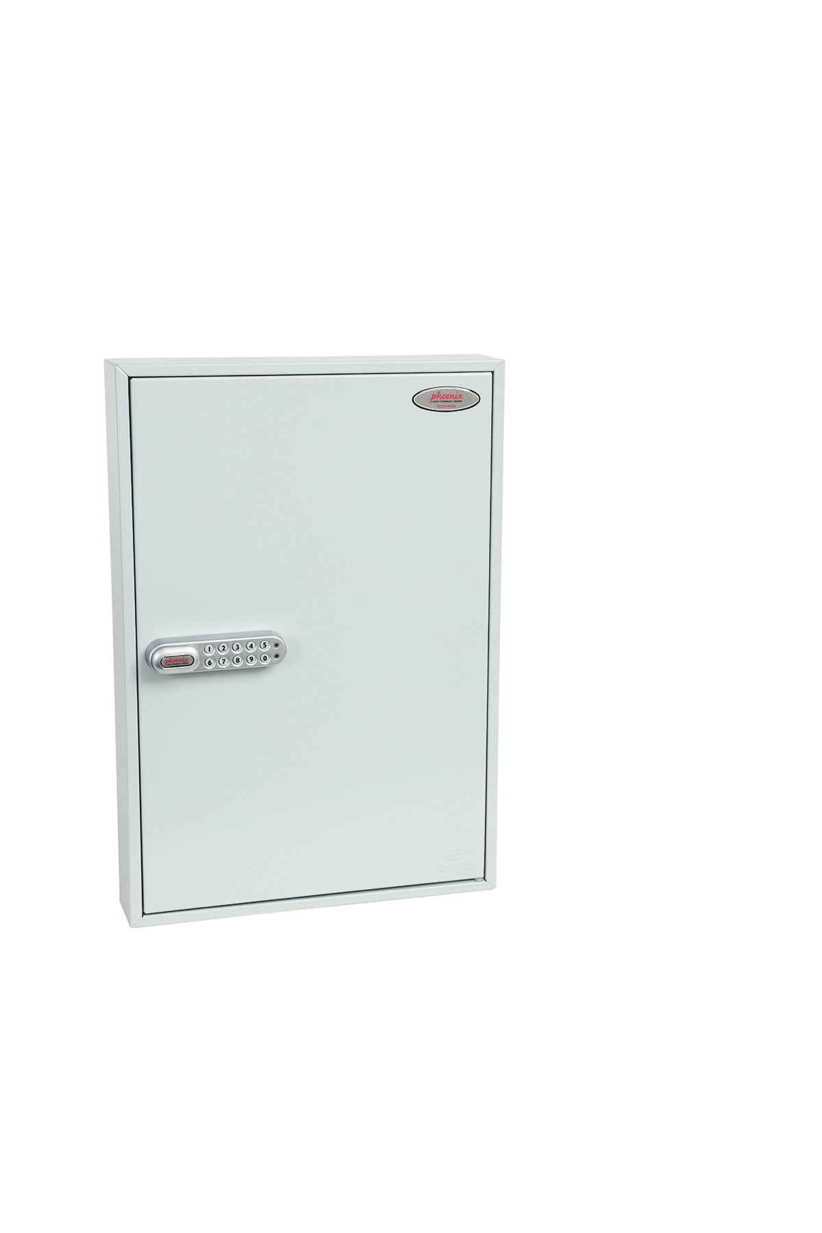 Phoenix Safe Co. Phoenix KC0603E – Schlüsselschrank, für 100 Schlüssel, Elektronikschloss, Grau, 380 × 80 × 550 mm