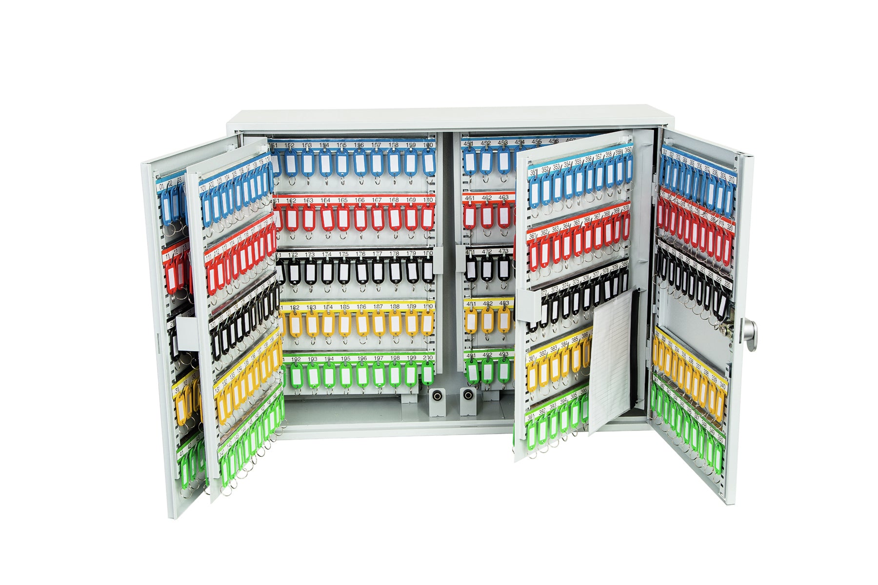 Phoenix Safe Co. Phoenix KC0607E – Schlüsselschrank, für 600 Schlüssel, Elektronikschloss, Grau, 730 × 205 × 550 mm