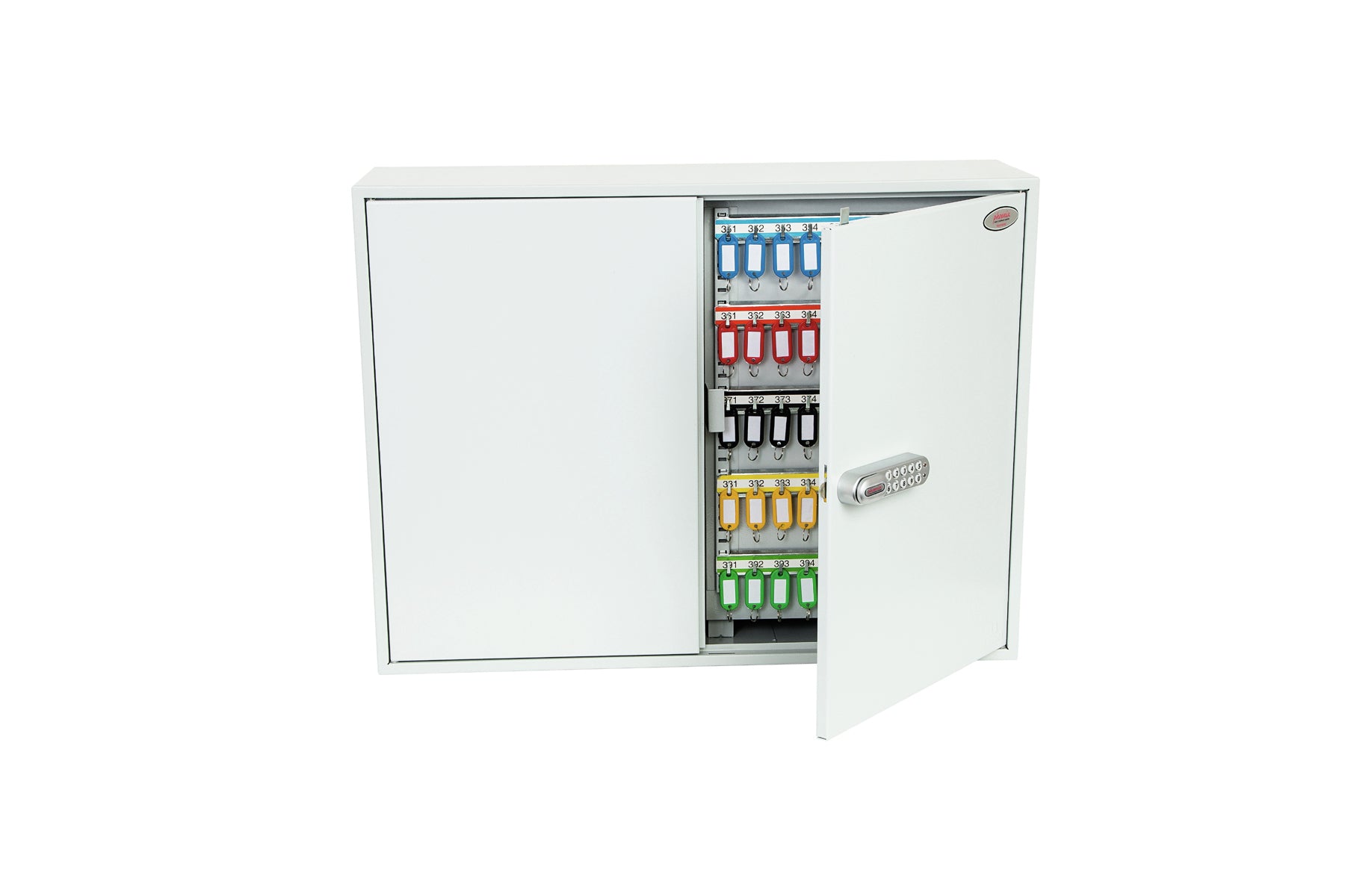 Phoenix Safe Co. Phoenix KC0607E – Schlüsselschrank, für 600 Schlüssel, Elektronikschloss, Grau, 730 × 205 × 550 mm