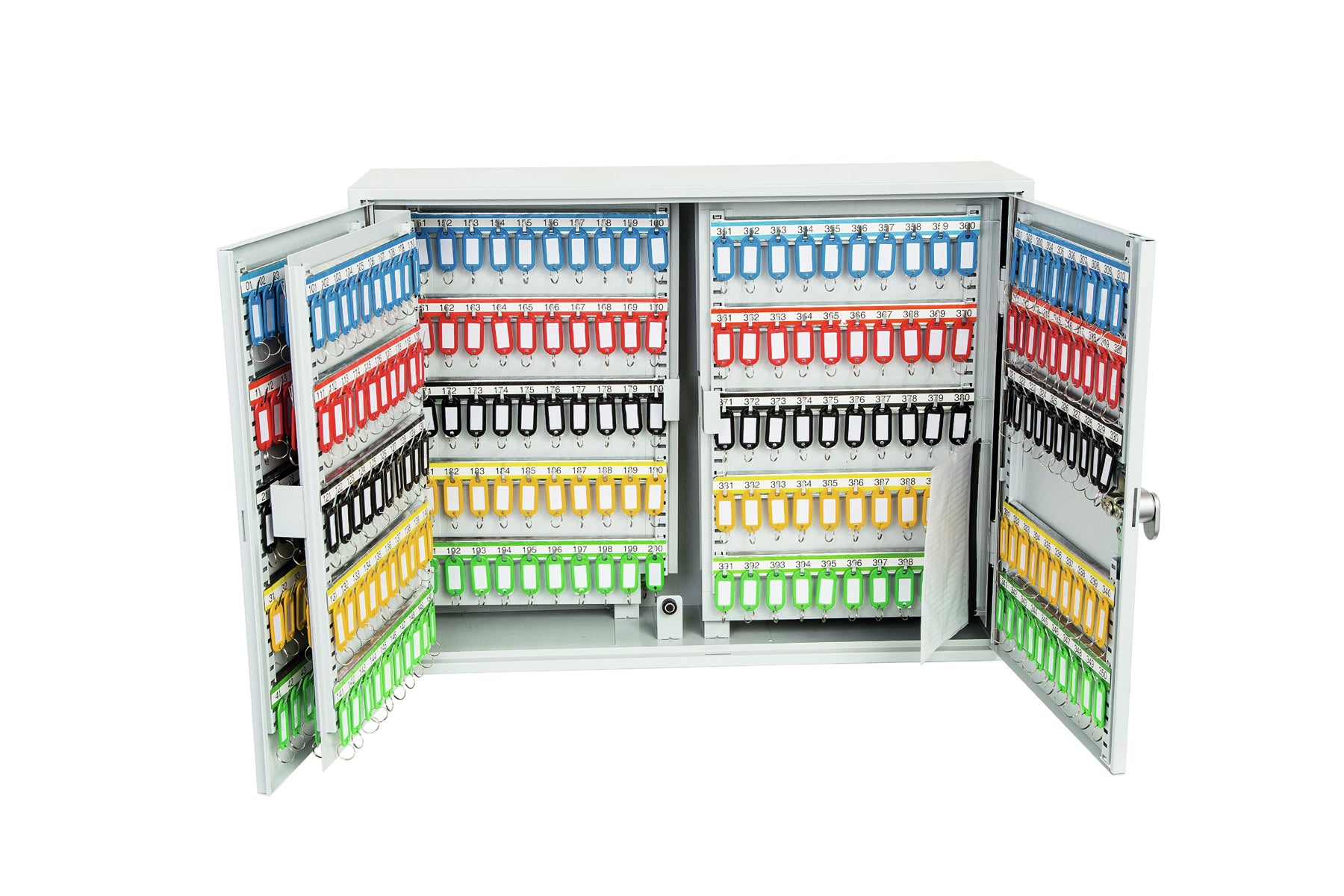 Phoenix Safe Co. Phoenix KC0607E – Schlüsselschrank, für 600 Schlüssel, Elektronikschloss, Grau, 730 × 205 × 550 mm