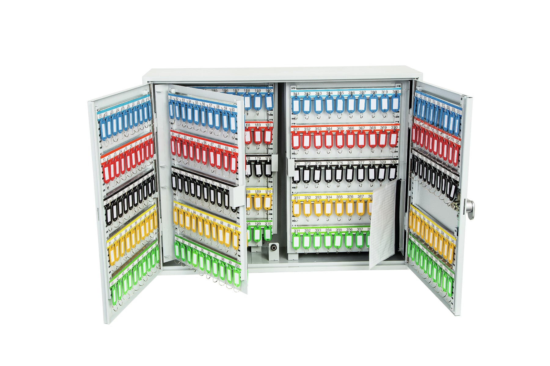 Phoenix Safe Co. Phoenix KC0607E – Schlüsselschrank, für 600 Schlüssel, Elektronikschloss, Grau, 730 × 205 × 550 mm