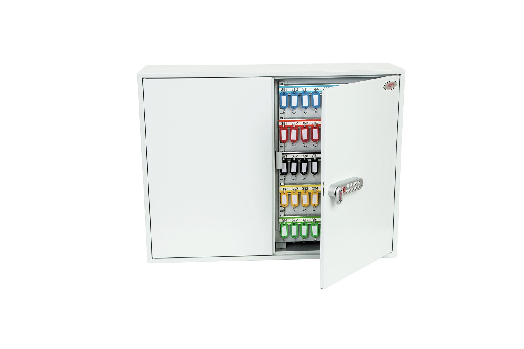 Phoenix Safe Co. Phoenix KC0607E – Schlüsselschrank, für 600 Schlüssel, Elektronikschloss, Grau, 730 × 205 × 550 mm
