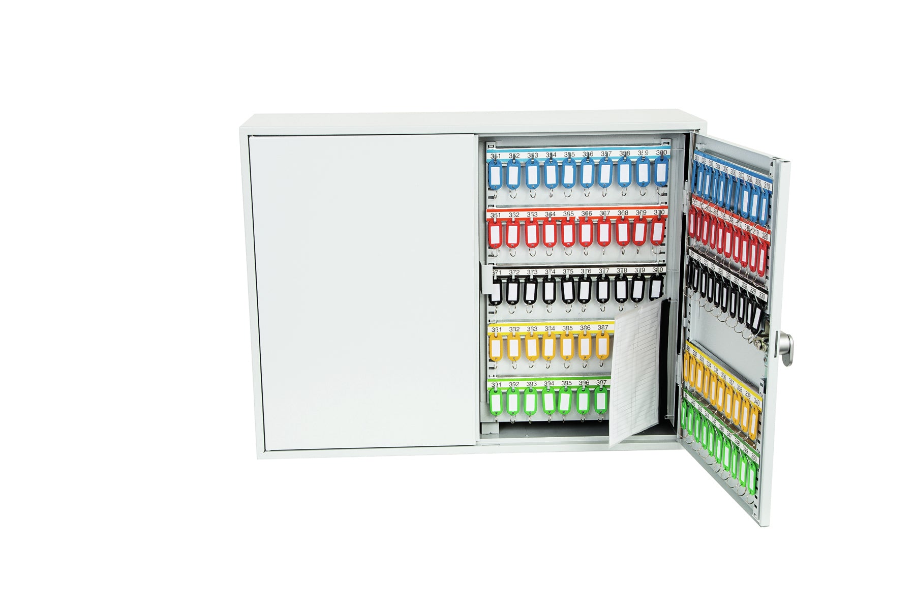 Phoenix Safe Co. Phoenix KC0607E – Schlüsselschrank, für 600 Schlüssel, Elektronikschloss, Grau, 730 × 205 × 550 mm