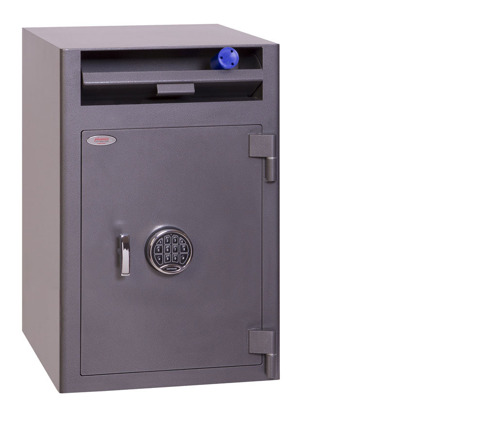 Phoenix Safe Co. Phoenix Einwurf-Tresor CASHIER DEPOSIT SS0998E – Elektronikschloss – 71 l – feuerfest – Signalweiss