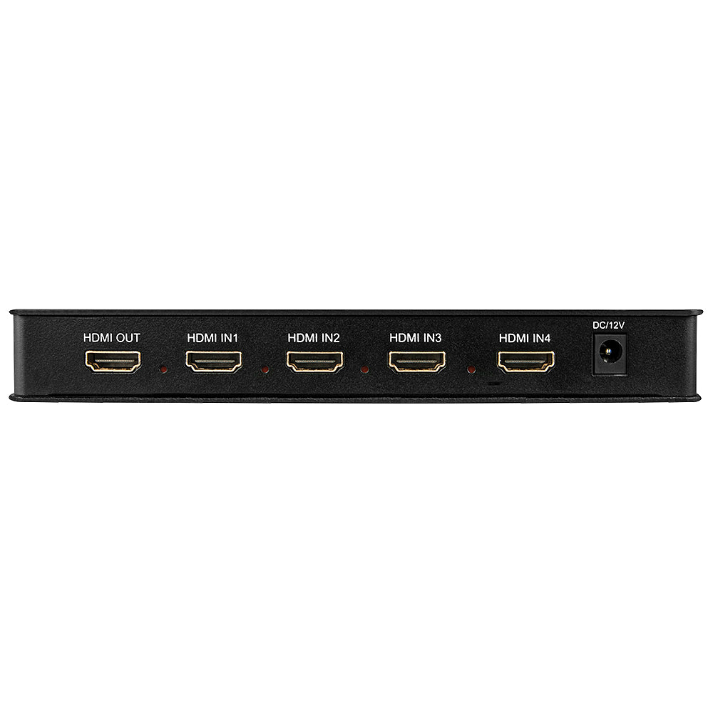 Lindy HDMI-Switch, 4 Eingänge, Multi-View (Quadview/PiP/Dual Video/Standard)
