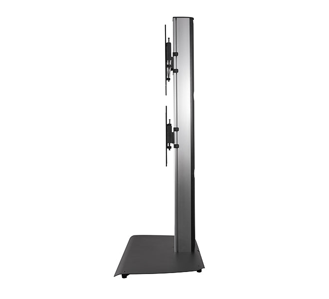 B-Tech SYSTEM X – Displayständer, für 2 Displays, für 32–65″, VESA 430×400–600×400, bis 35 kg, schwarz