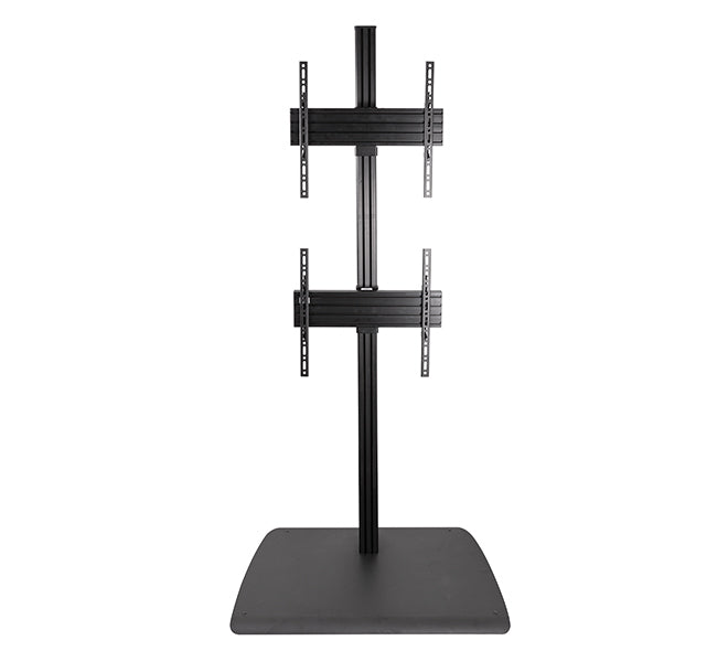 B-Tech SYSTEM X – Displayständer, für 2 Displays, für 32–65″, VESA 430×400–600×400, bis 35 kg, schwarz