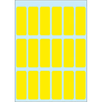 HERMA Haftetiketten – rechteckig 12 × 34 mm, gelb, 90 Stk.