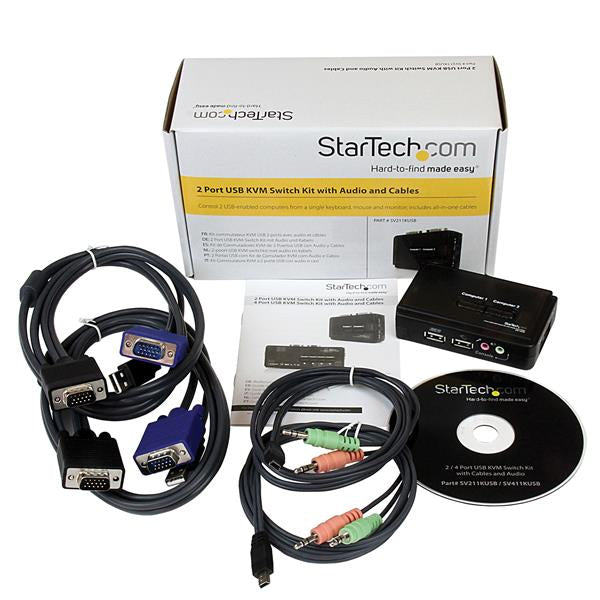 StarTech.com StarTech – KVM-Switch 2×1, USB/Audio-Eingang