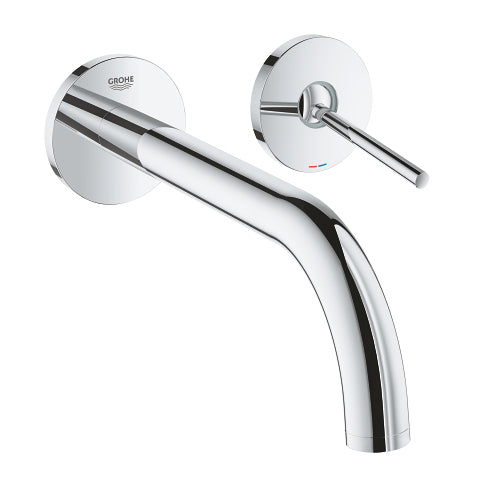 GROHE Atrio Badebatterie (Unterputz) – 11 cm, Messing, Wandmontiert, Chrom