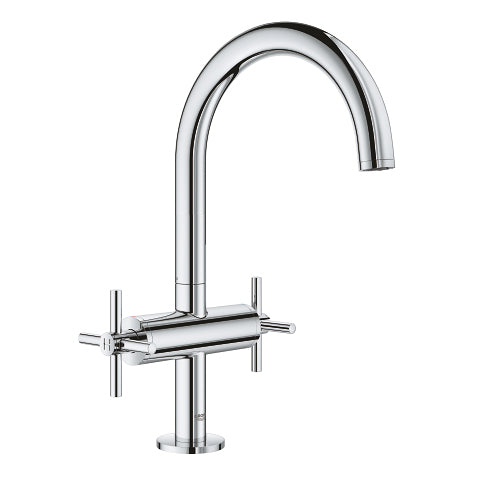 GROHE Badebatterie (Unterputz) Atrio – 18,7×12,1 cm, Messing, Zweigriffarmatur, Chrom