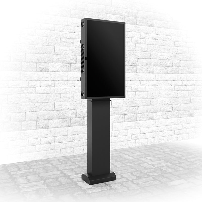 Hagor Digital Signage Stand für 46" Displays – für Samsung OH46 Serie – Hoch-/Querformat – Schwarz