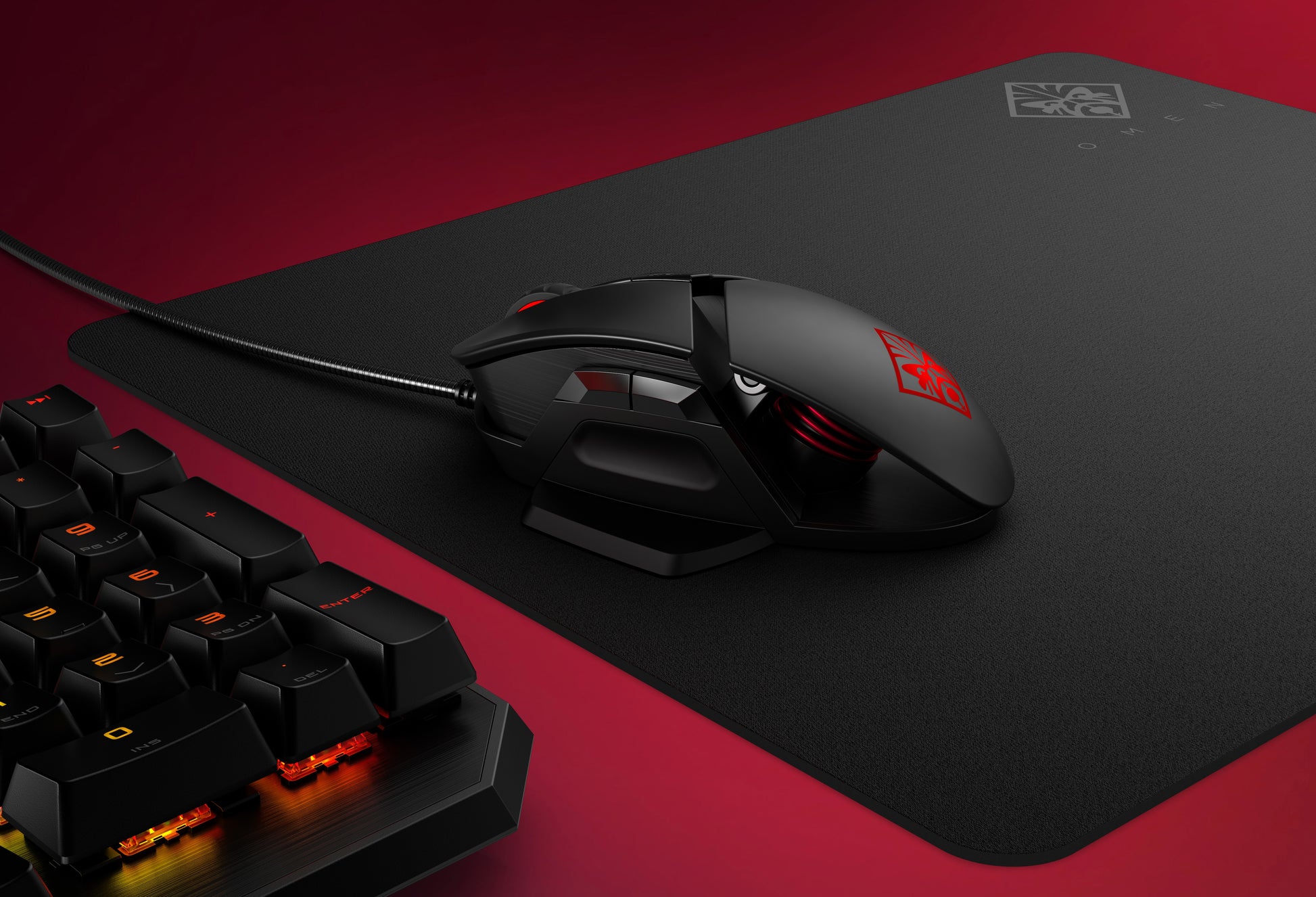HP OMEN by Sequencer – Gaming-Tastatur – Mechanisch, Kabelgebunden, USB – Beleuchtet – Schwarz
