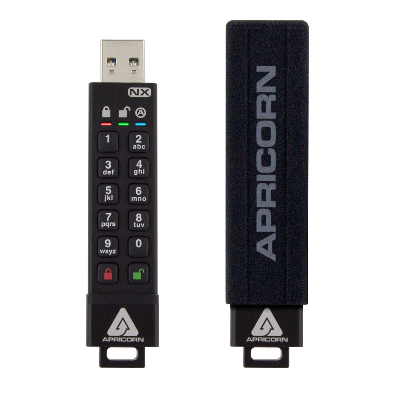 Apricorn 32GB AES XTS Secure 256-bit – USB-Stick (Kappe), USB Typ-A, USB 3.2 Gen 1, hardwareverschlüsselt, IP6