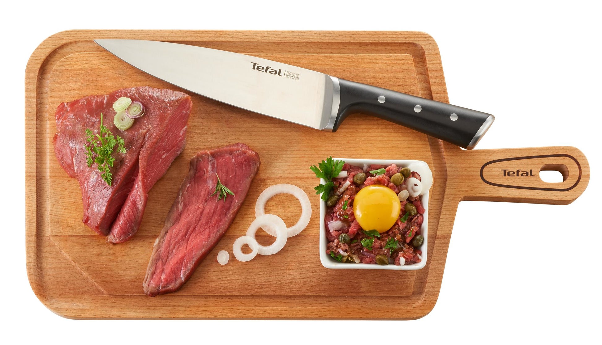 Tefal INGENIO ICE FORCE Messerblock – Edelstahl, schwarz, 5 Stk.