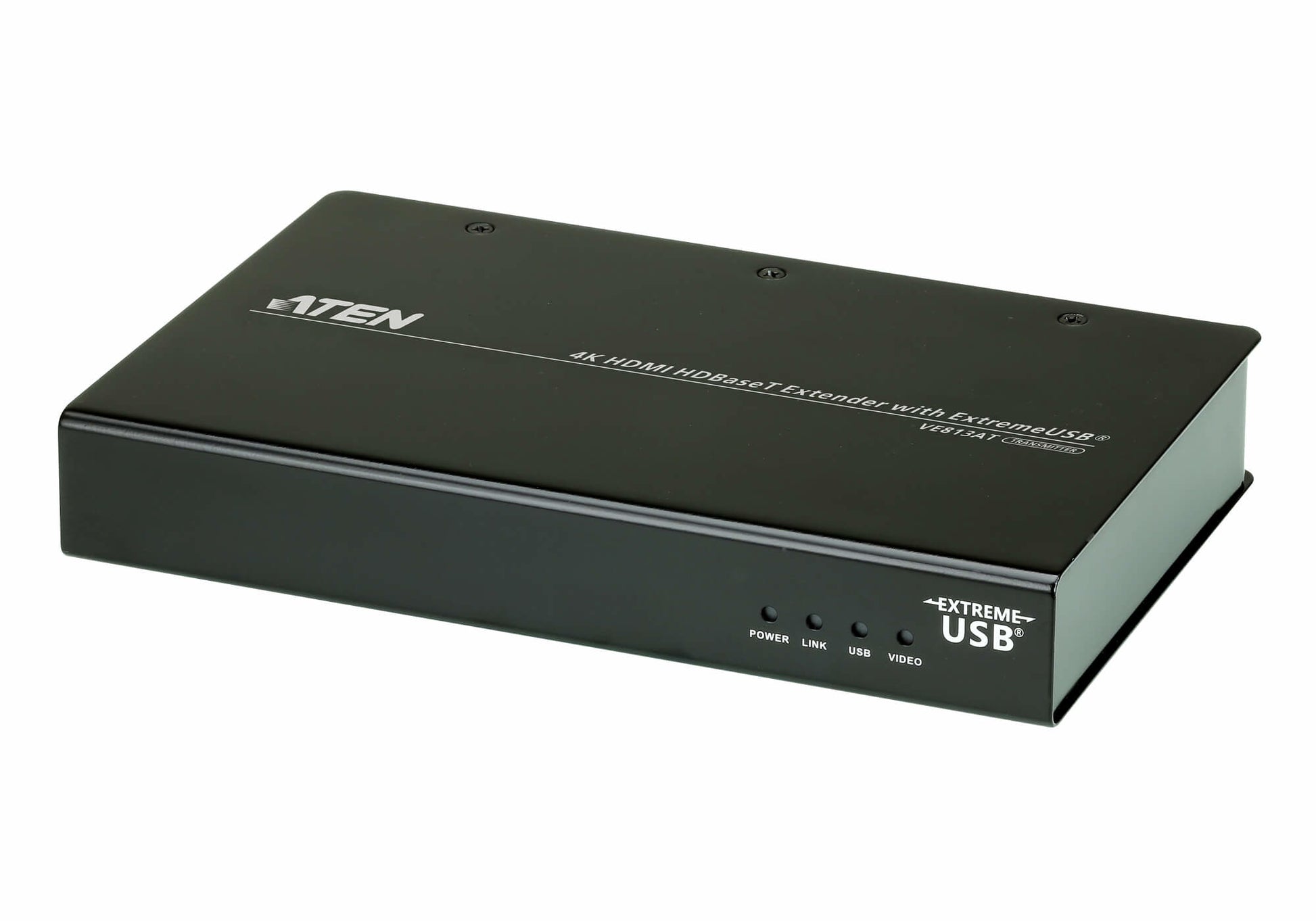ATEN HDMI Extender-Set, HDBaseT, 4K, 100 m, USB 2.0 (4×), HDCP, ExtremeUSB, Schwarz
